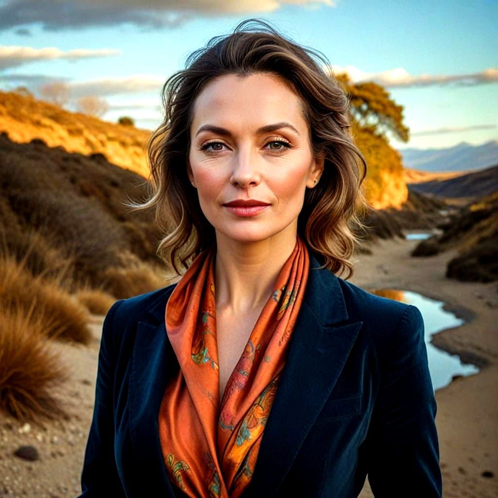 Elegant Woman Exudes Effortless Beauty