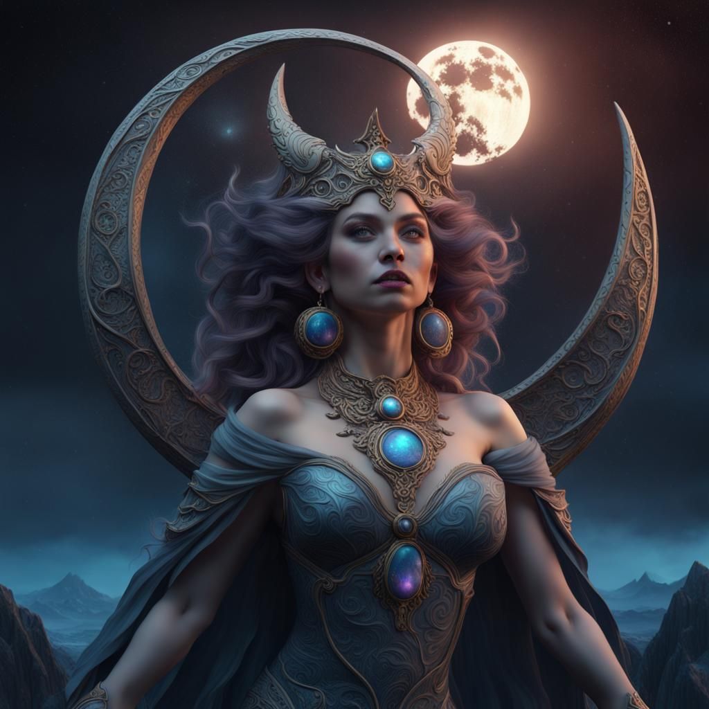 Triple moon goddess