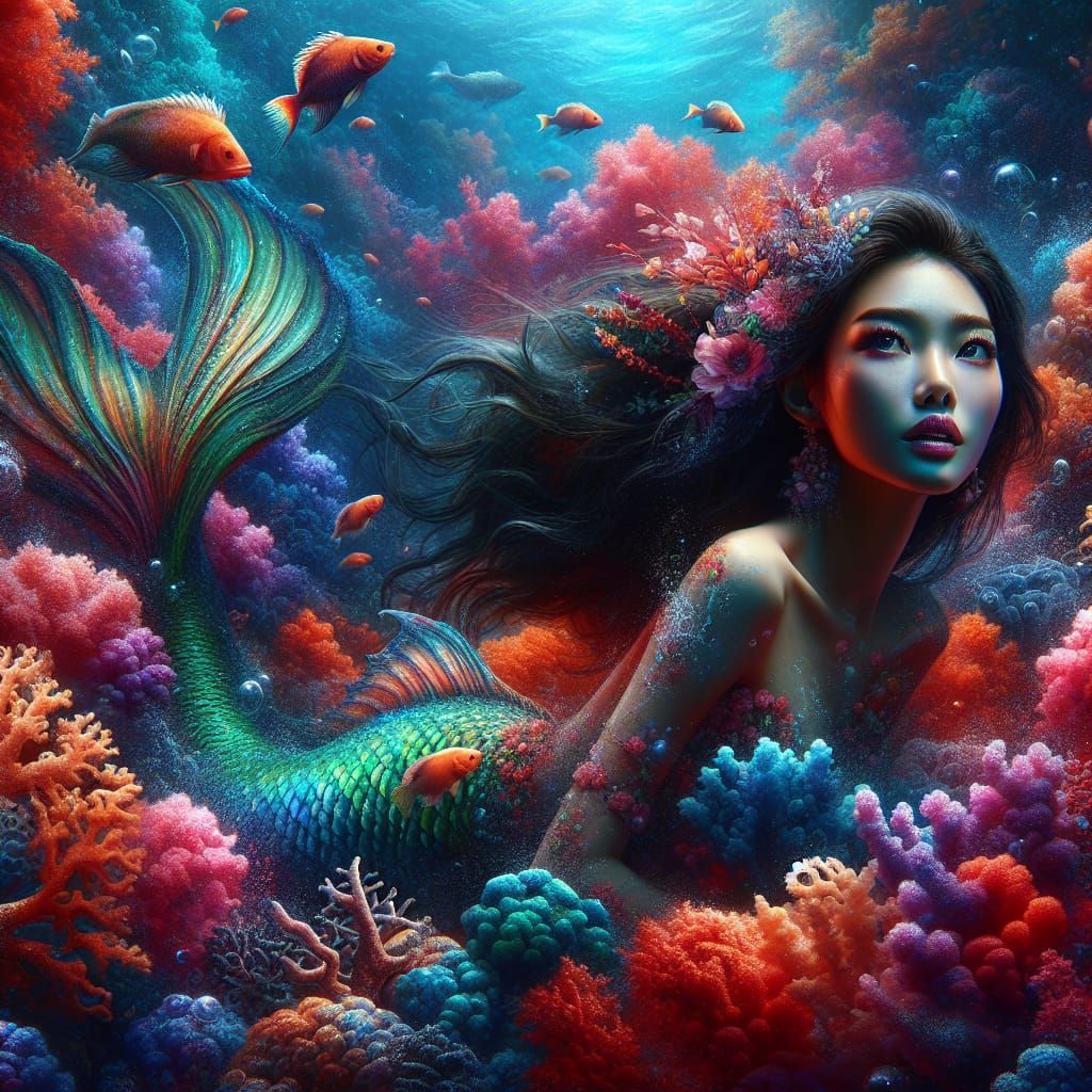 Coral bath  by @Oreva