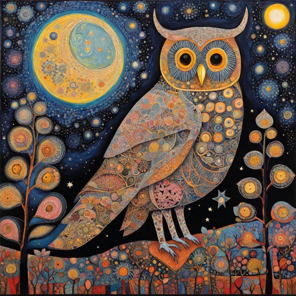 Owl - art Brut