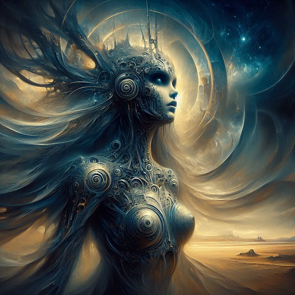 Desert Cyborg Priestess