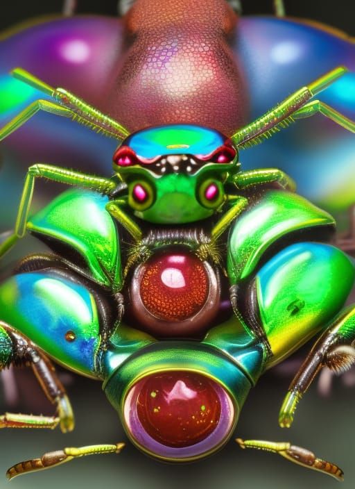 Beetle-spider hybrid