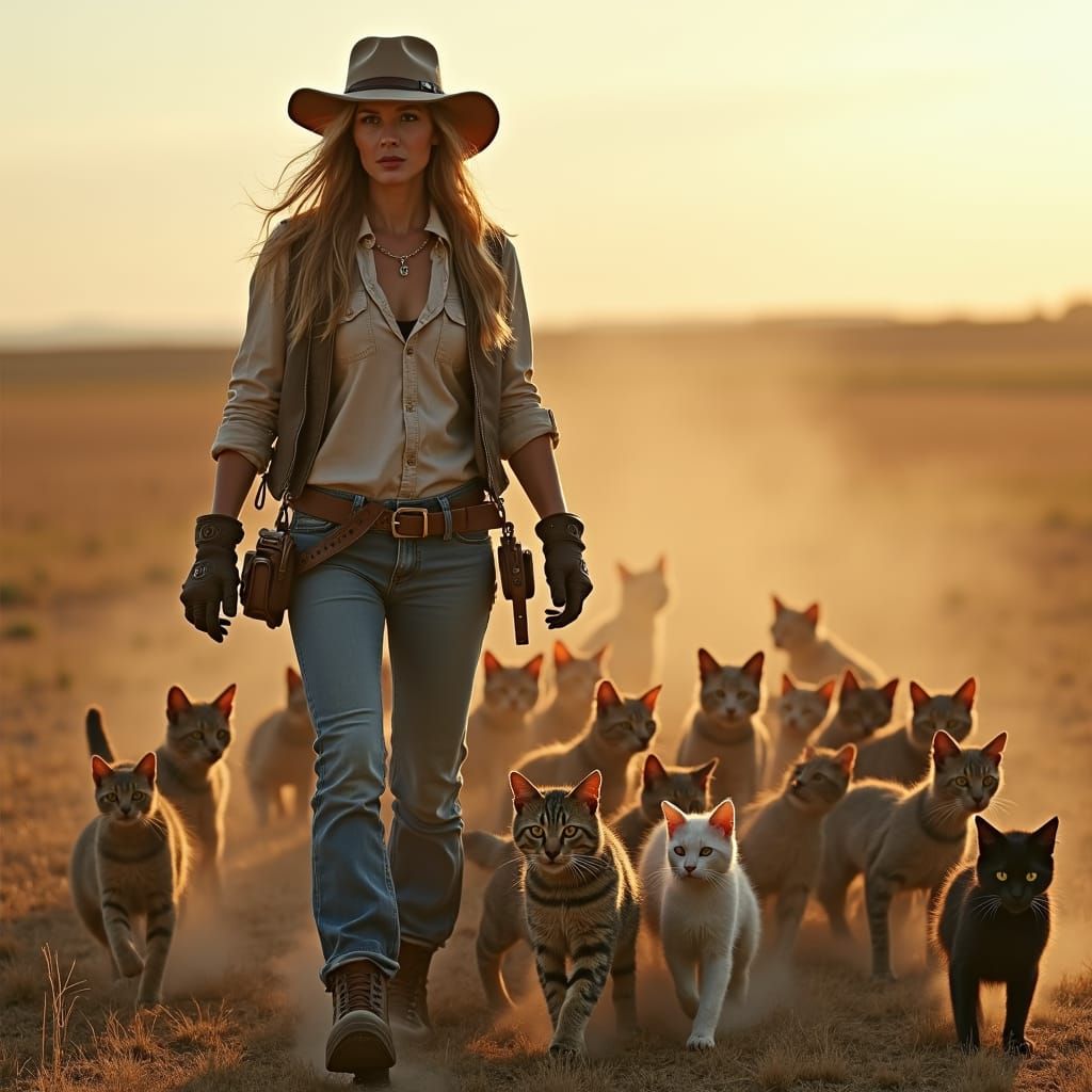 Professional cat herder   by @CatFriend