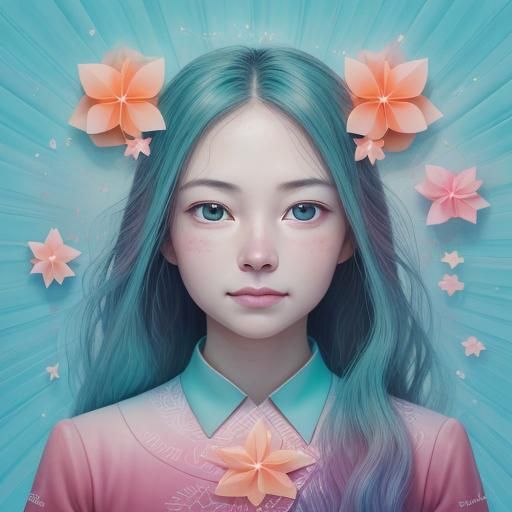 surreal face , happy eyes , wonder filled stare , dawn , hor...