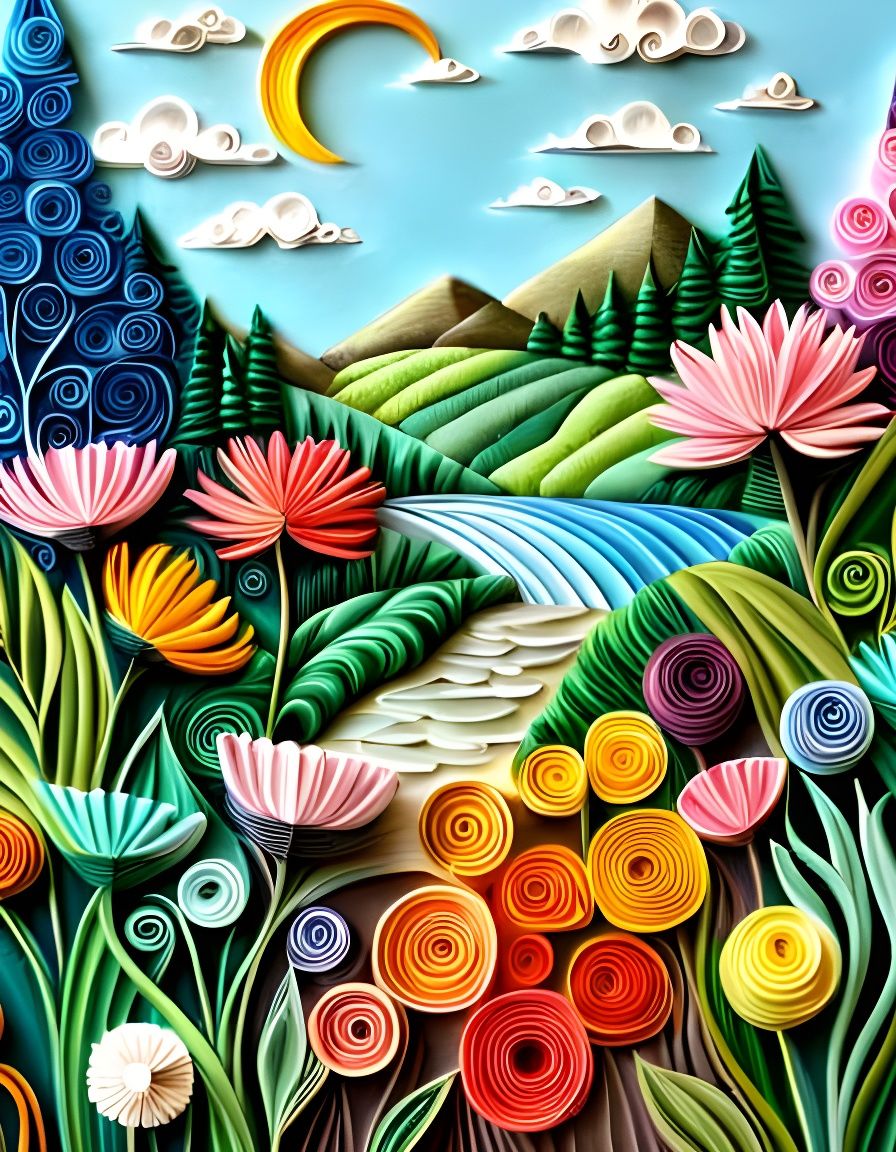 paper quilling art generator