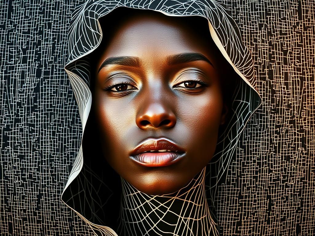 She is shedding her skin. Her outer self peels off to reveal...