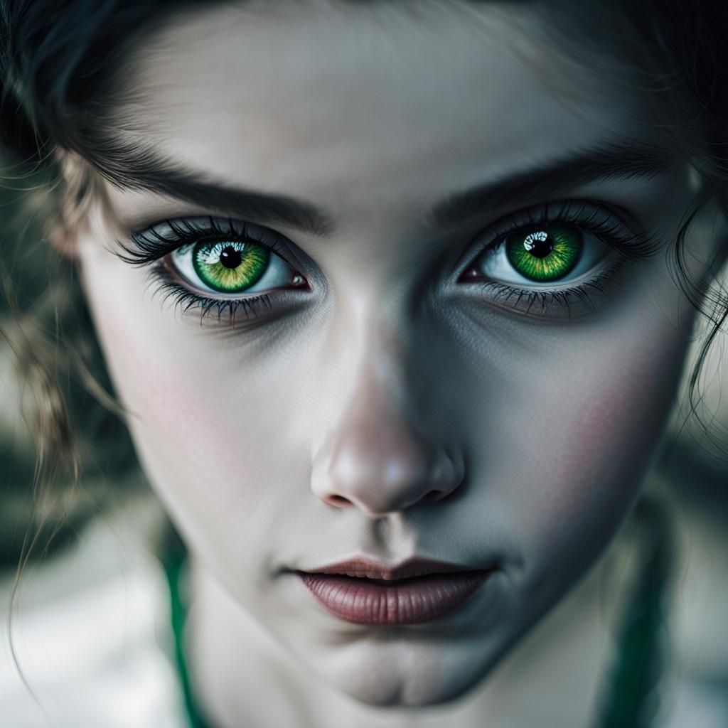 Green eyes - AI Generated Artwork - NightCafe Creator