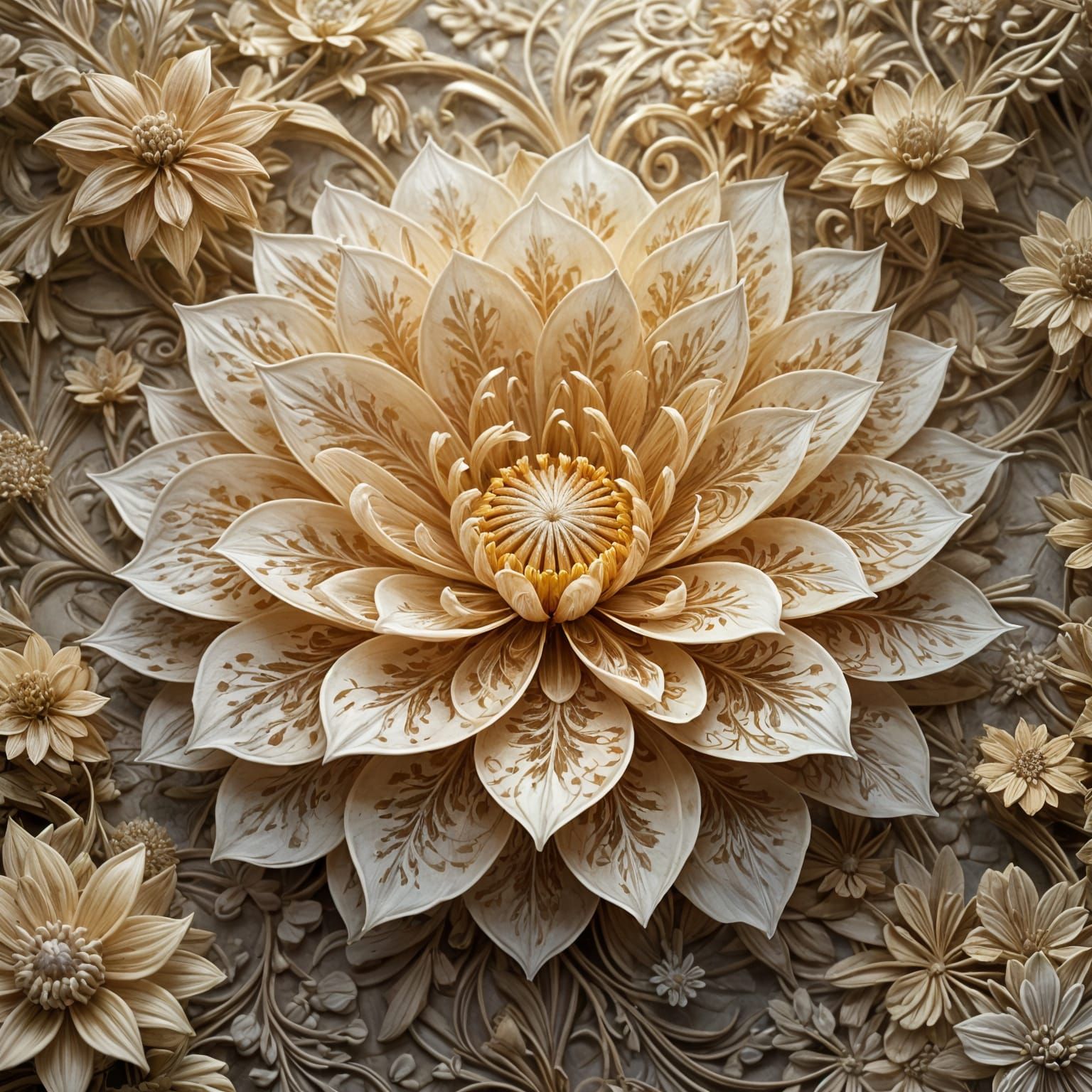 Fractal Flower  by @Beep