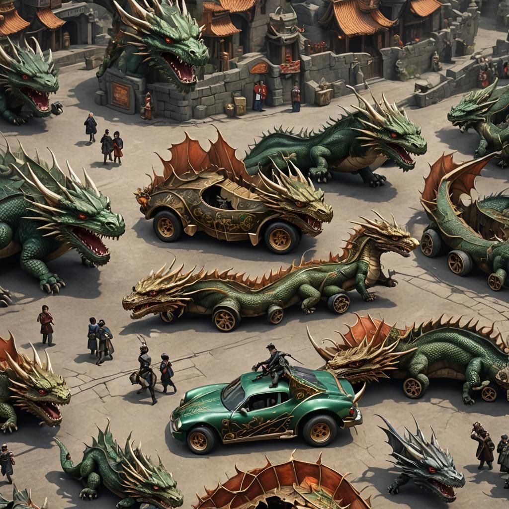 A dragon car