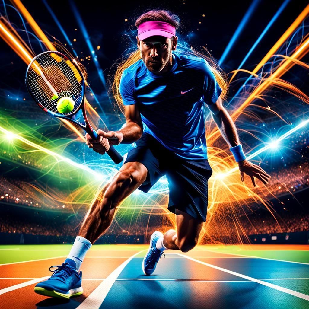 Tennis in Action  by @jeanne