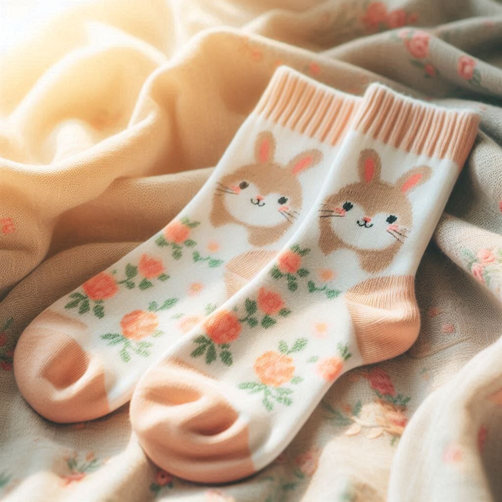 Rabbit themed socks