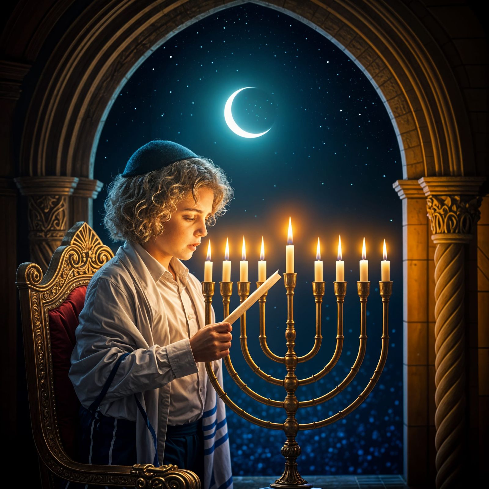 להדליק נר חנוכה