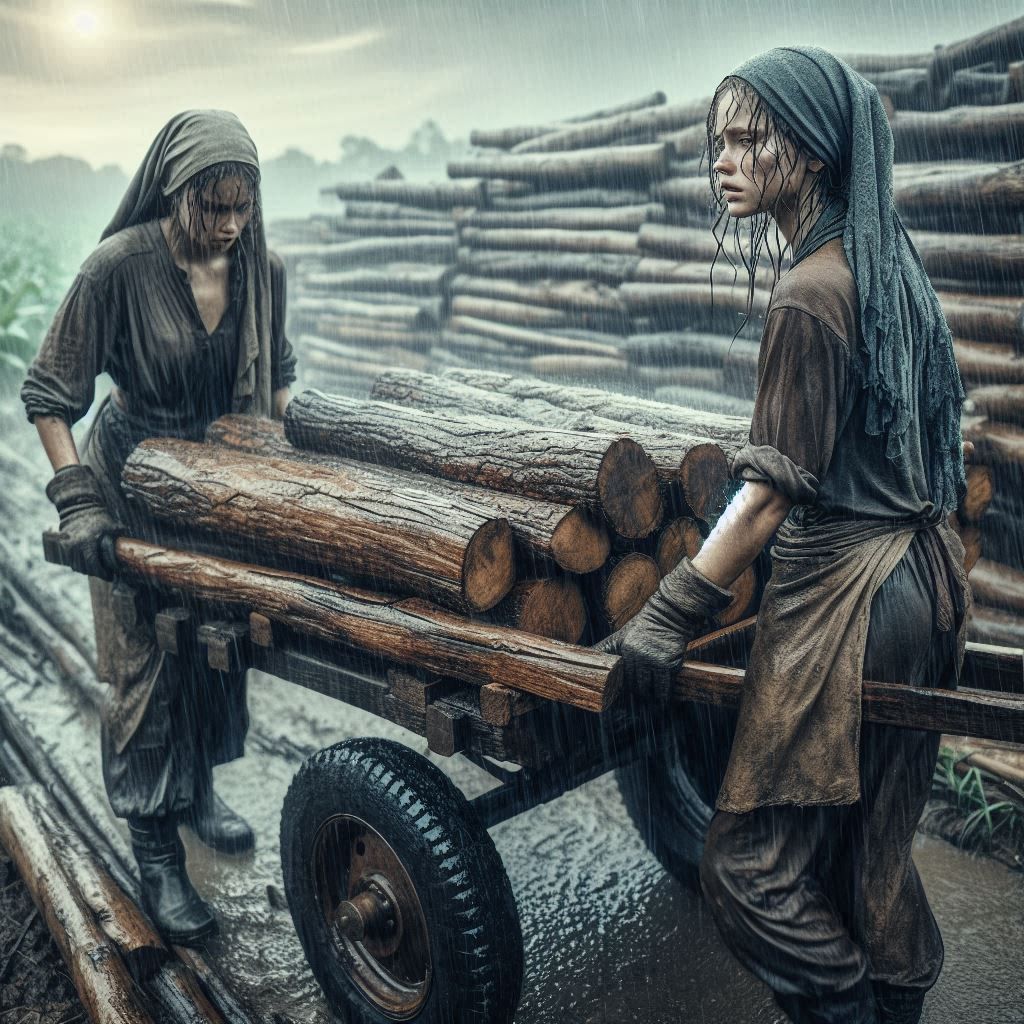 Carting away the haul (3)