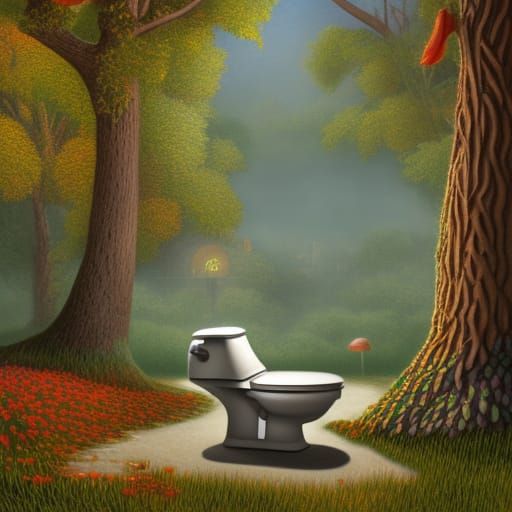 Toilet In The Woods 