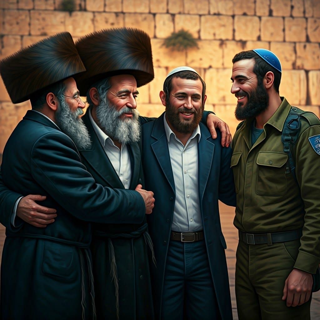 Brothers in Spirit Unite at the Western Wall