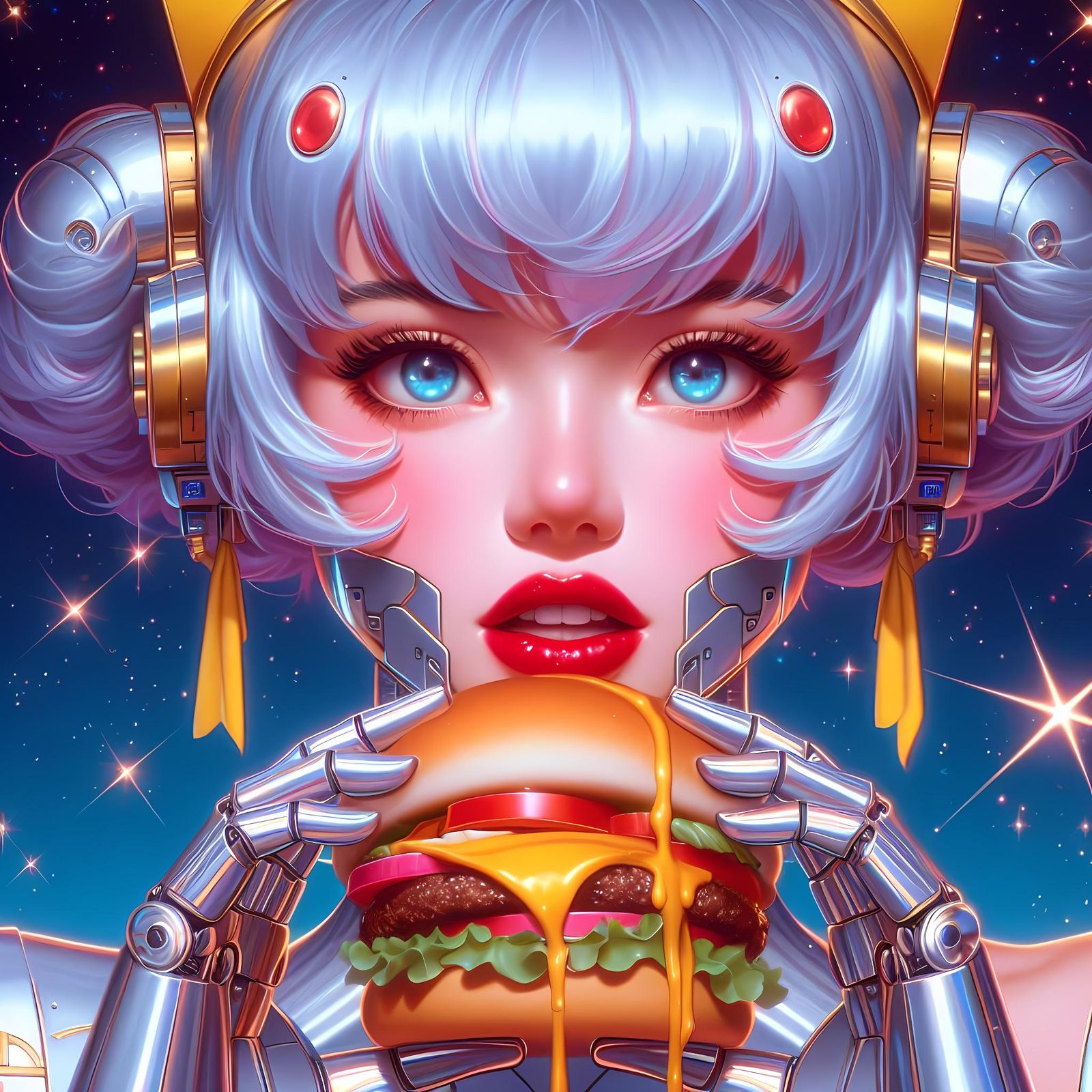 Wendy's Burger Cyborg Fantasy β¨ππ§‘ v2