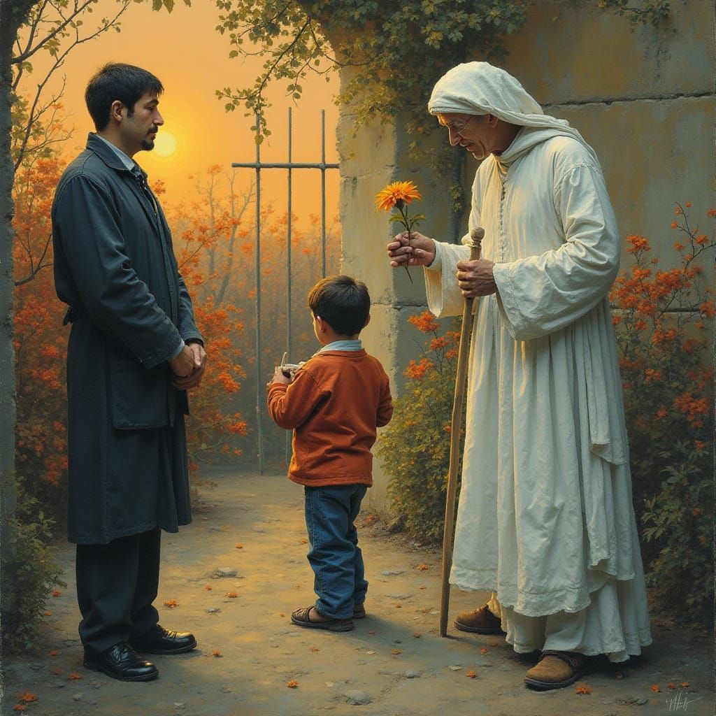 Messi Celebrates Goal in Maradona Style, Digital Art