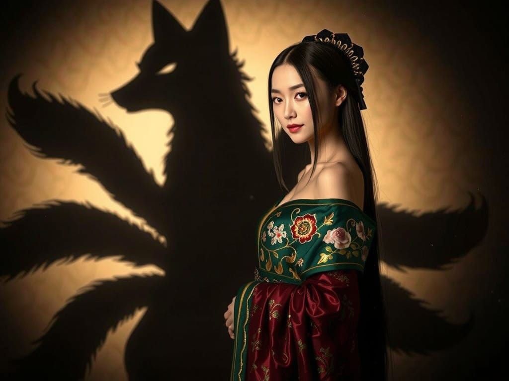 fox demon in disguise   by @Navie