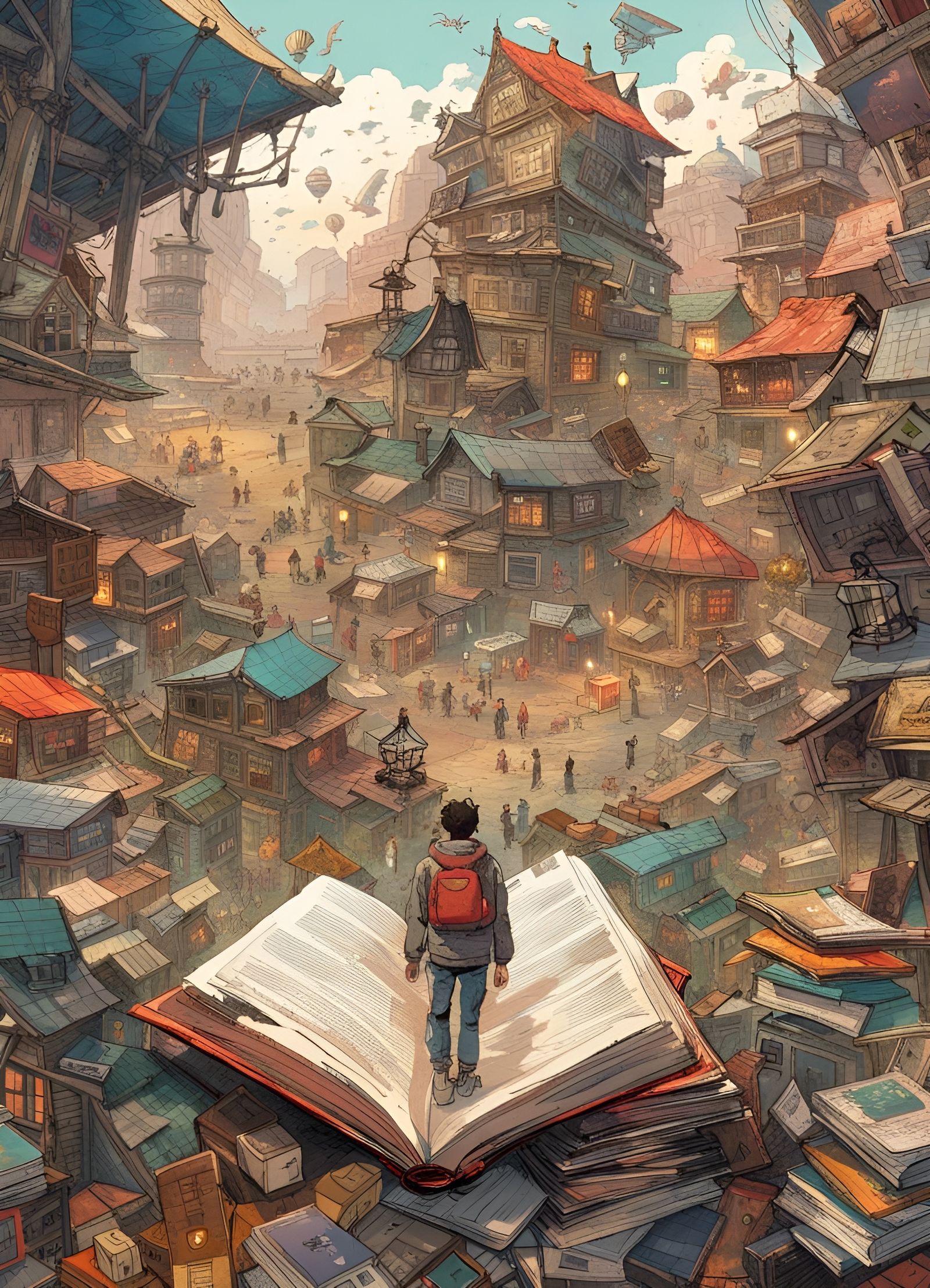 The open world of books  by @Summerchild
