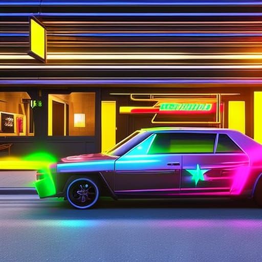 NEON COWBOY - AI Generated Artwork - NightCafe Creator