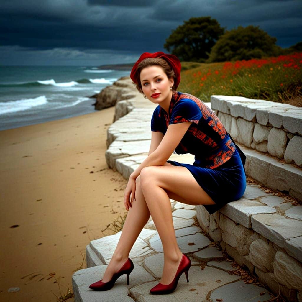 Hyperrealistic Surrealistic Beauty in Vibrant Fantasy Landsc...