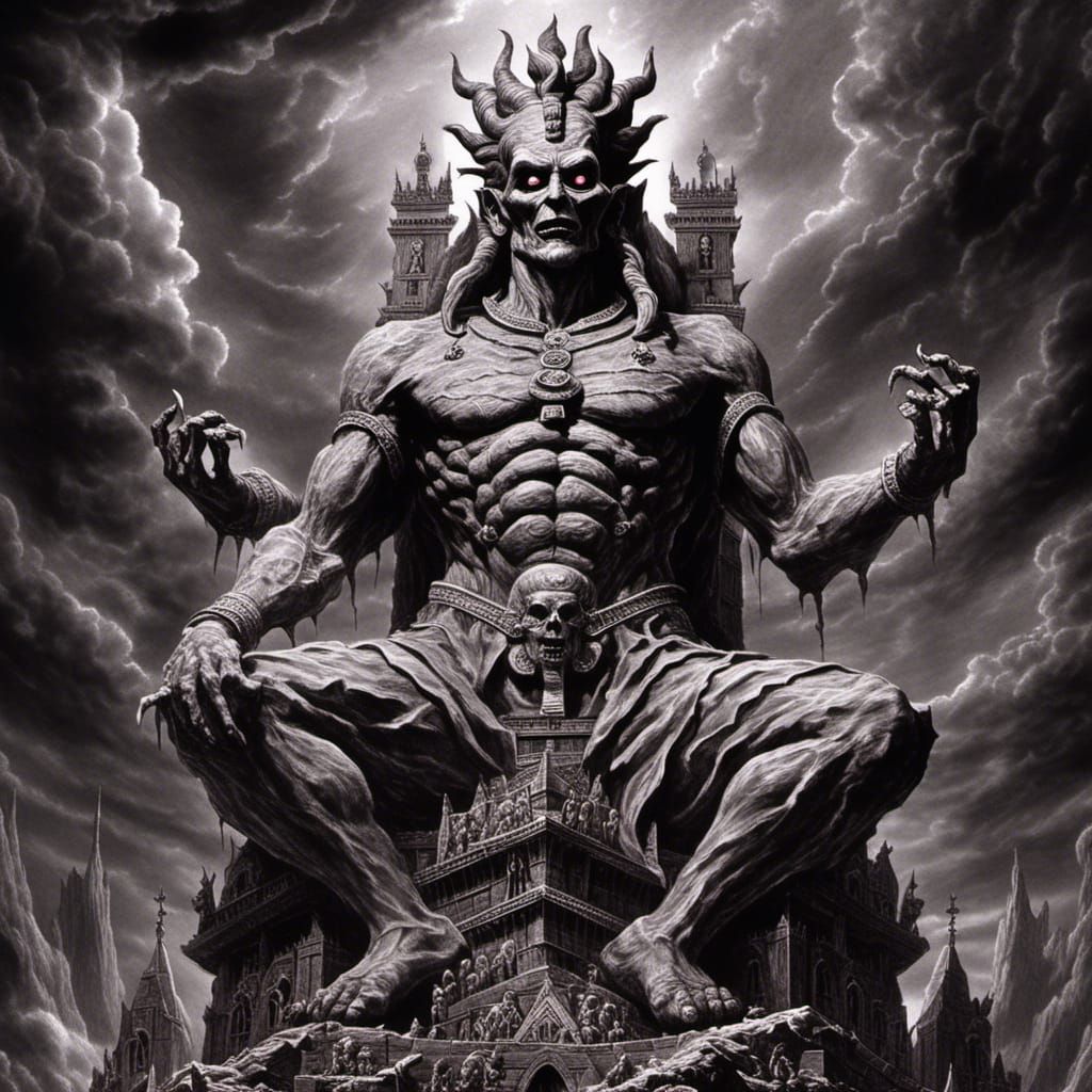 God of Destruction, Hinduism <lora:Monster:0.8> 