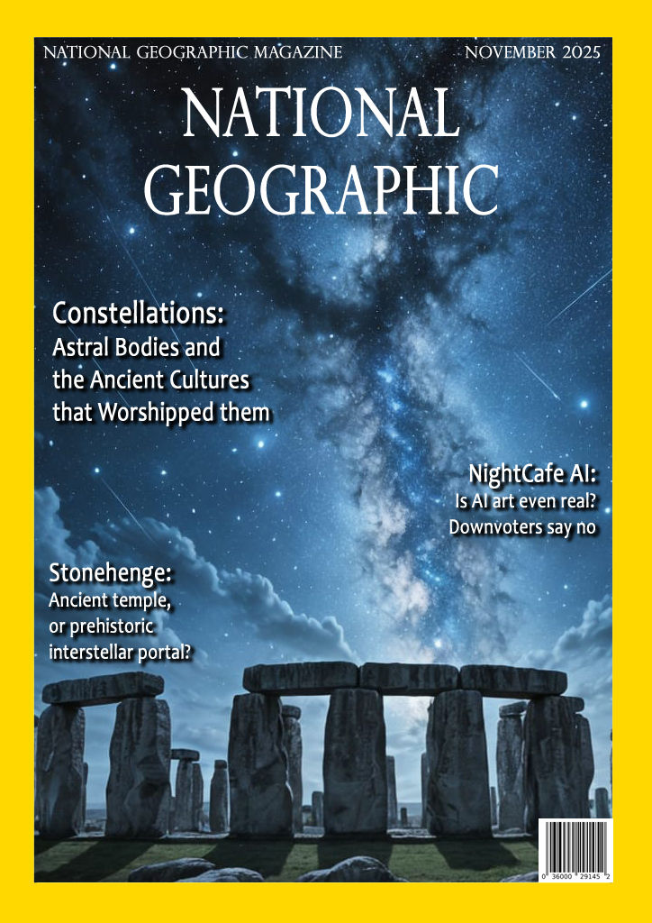 mock National Geographic magazine cover
