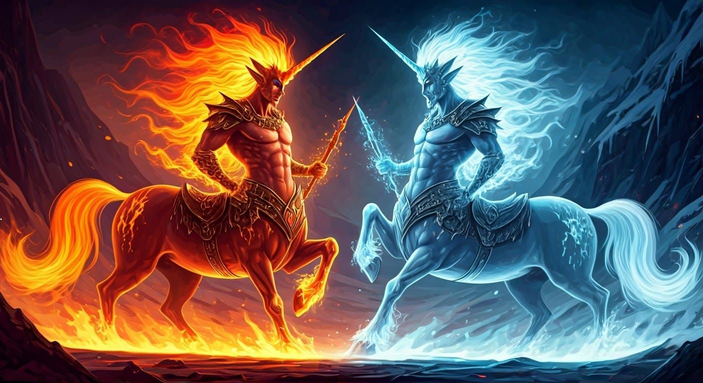 Clash of the centaurs  by @Marty