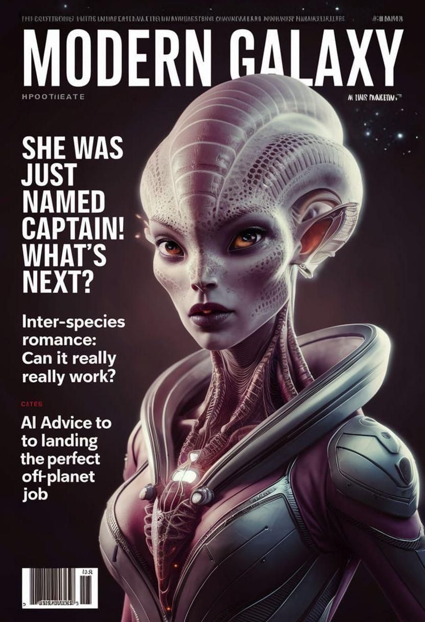 Modern Galaxy Magazine Cover  by @Bellemia