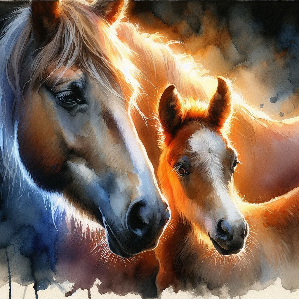 Mare and foal