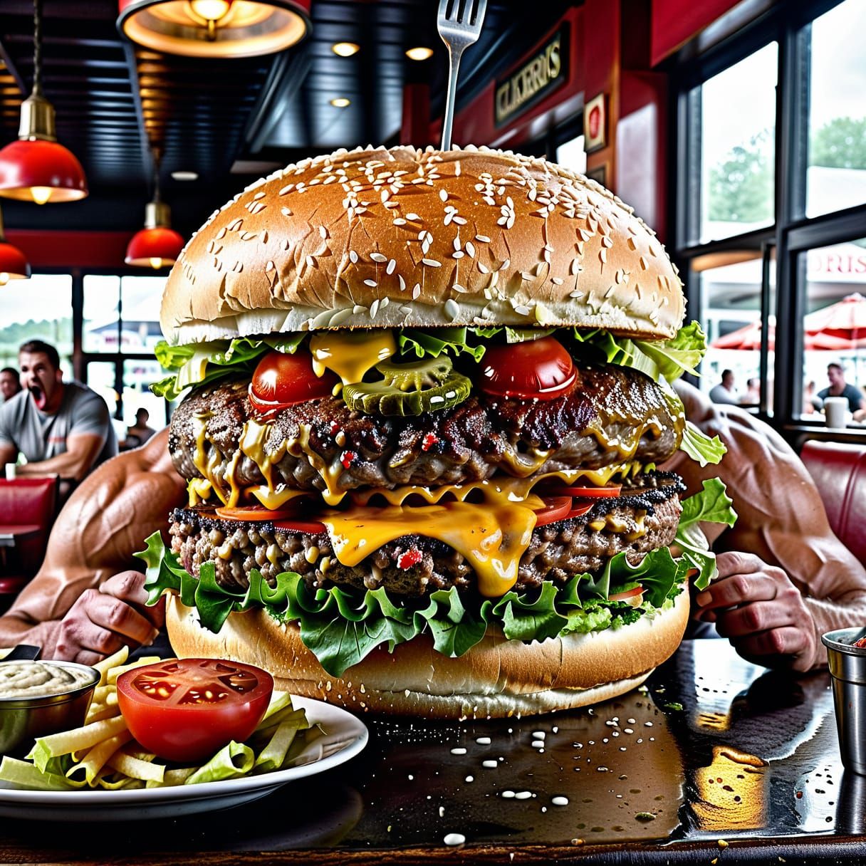 The Devourer’s Delight: Feast of the Titan Burger