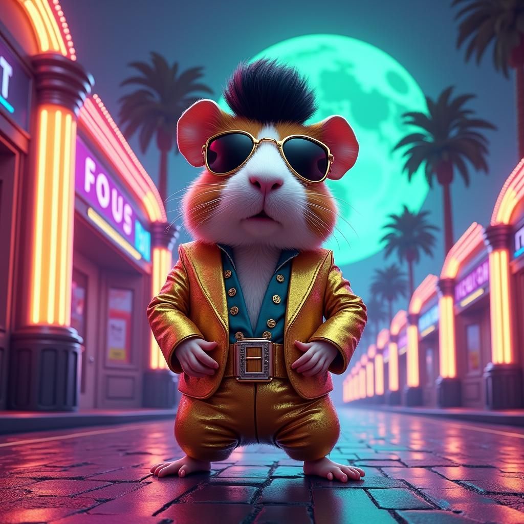 make me a elvis Presley dressed guinea pig  by @guineapigsmaster