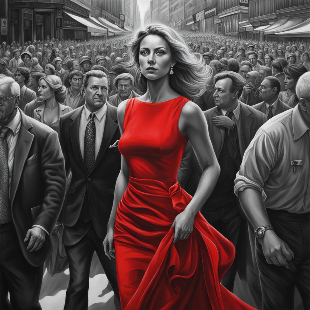 The Woman in the Red Dress   by @bookwrm0706