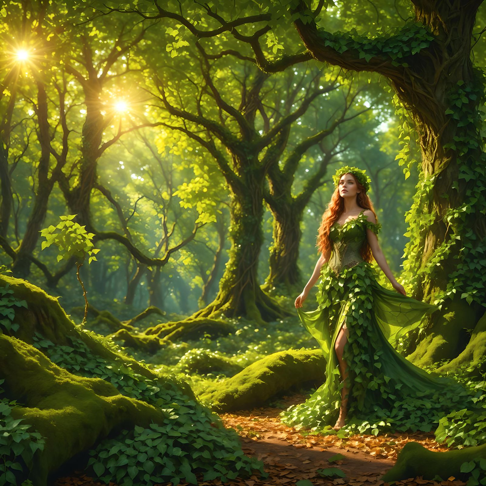 Summer Dryad - AI Generated Artwork - NightCafe Creator