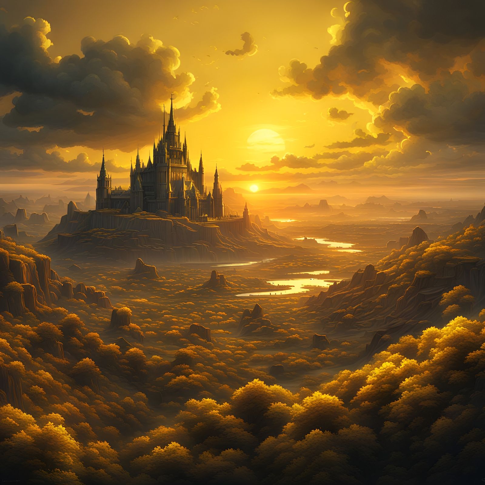 Yellow sunset