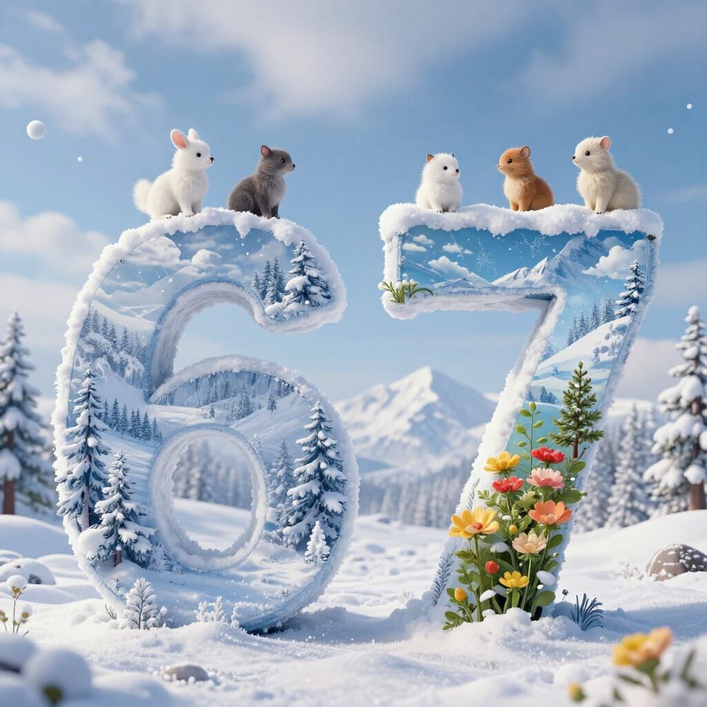 Numbers 6 and 7 \ Daily Challenge  by @Autosmagic