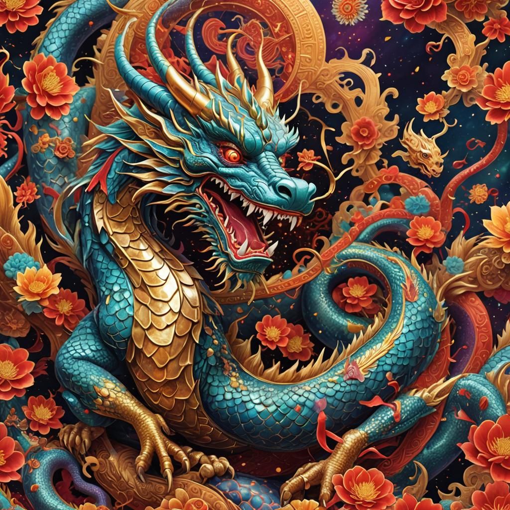 Chinese new years dragon