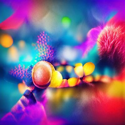 8k resolution abstract bokeh parallax psychedelic volumetric...