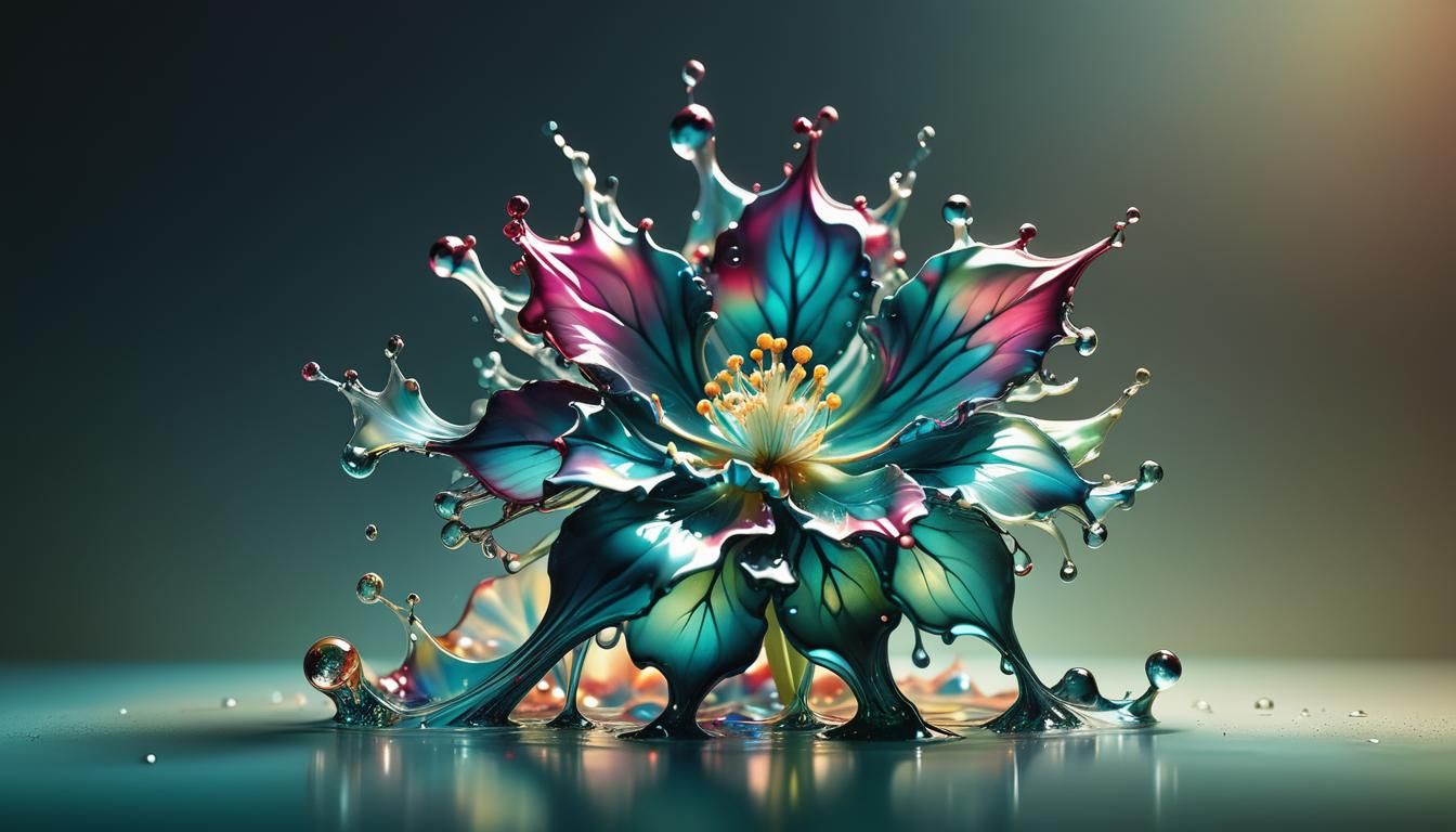 A Splattering Flower