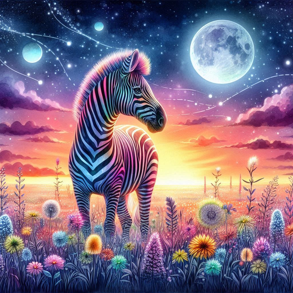 Rainbow zebra