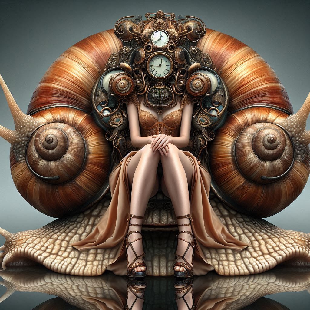 Steampunk snail ride