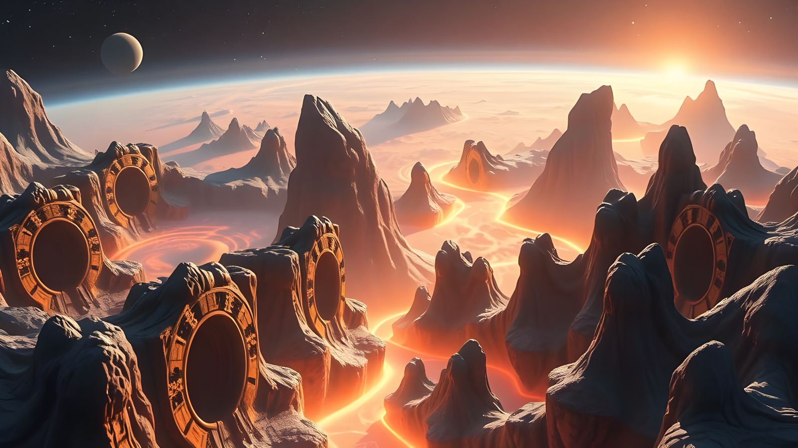 Cosmic Lattices in Vibrant Hues