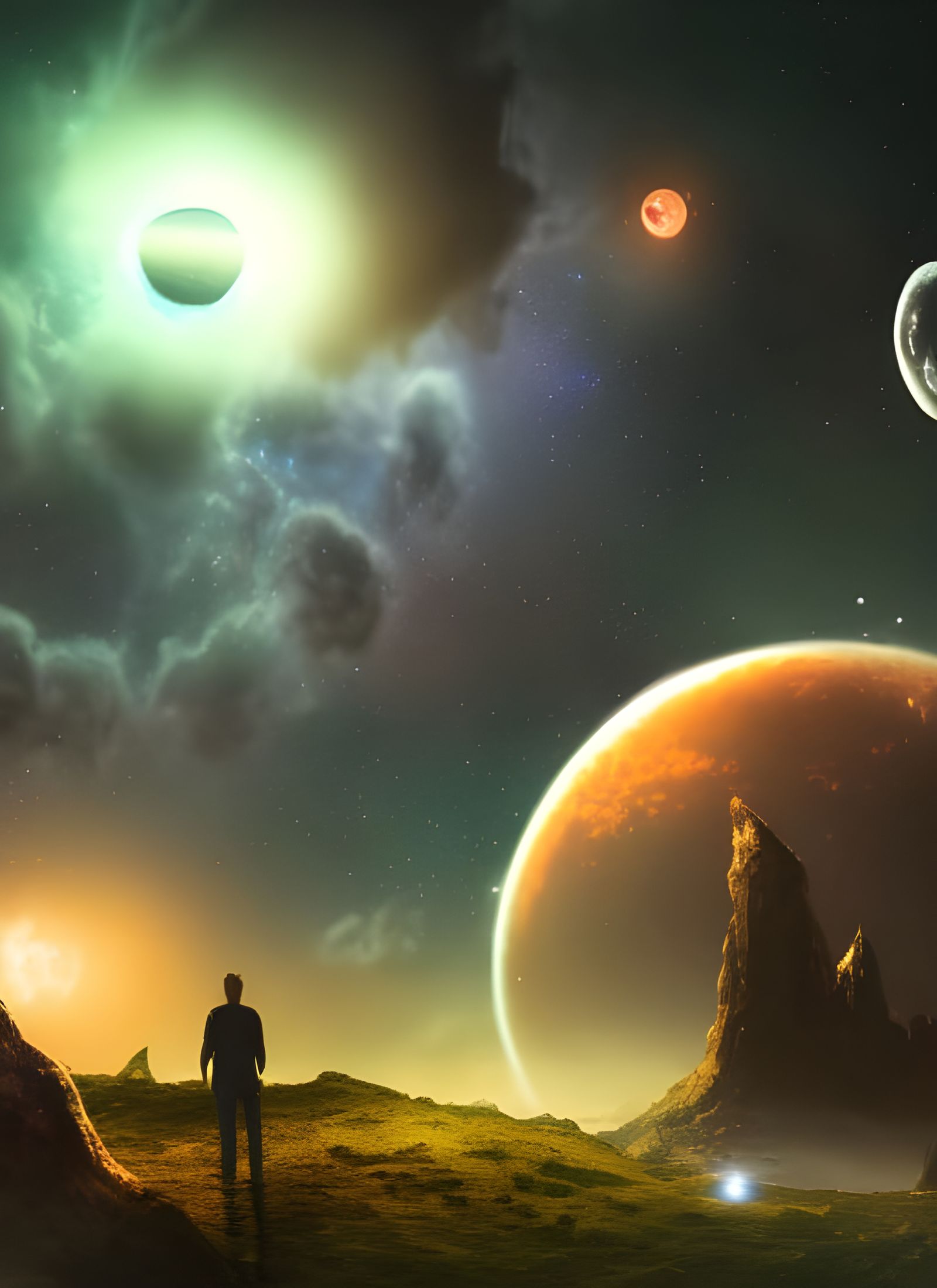 The night is full of wonder and terror.  by @That one guy 