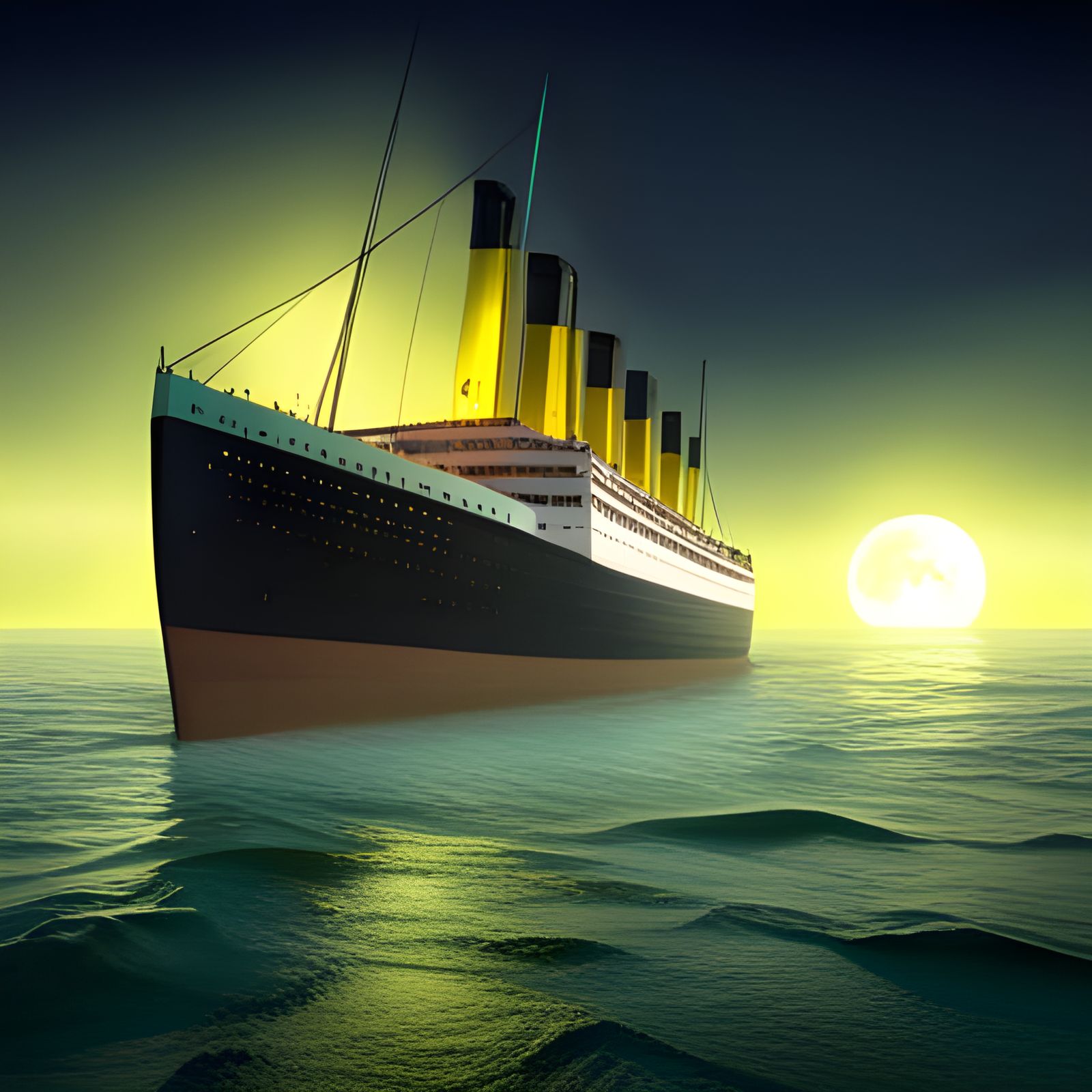 The haunted titanic rides again - AI Generated Artwork - NightCafe Creator