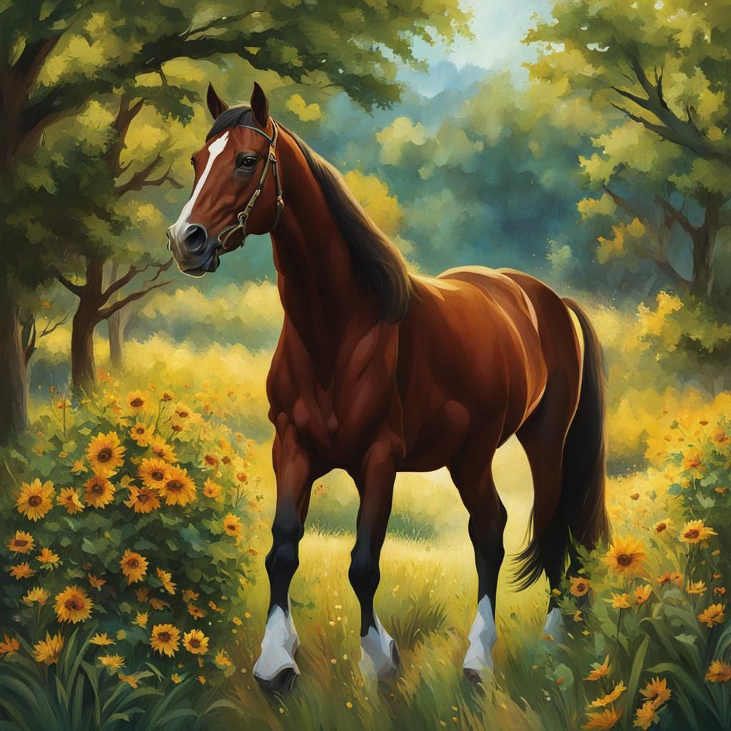 Kangaroo, Bison, and Horse