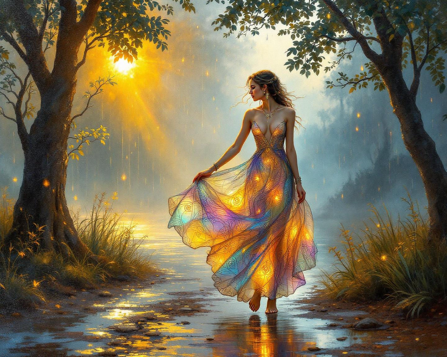 She Walked Through Weather  by @Amasia Aeonis