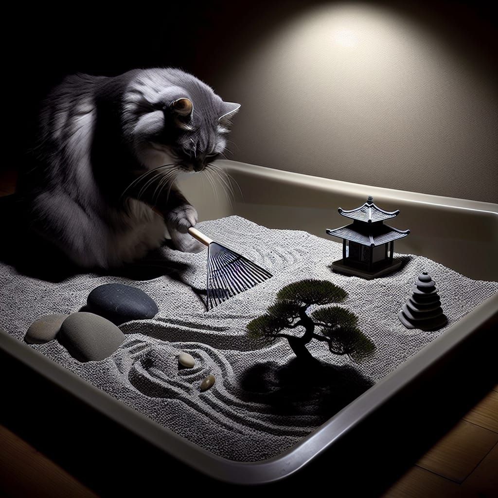 Litter Tray Zen Gardener  by @Marge 