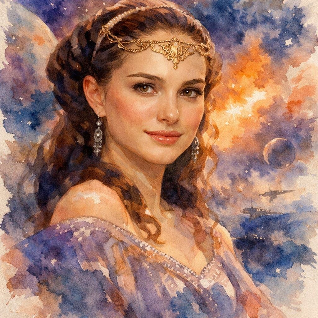 Portrait of Natalie Portman as Padme Amidala