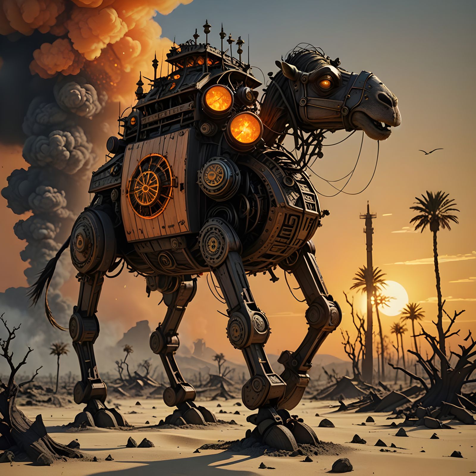 Destruction In The Desert   by @Dooboofay