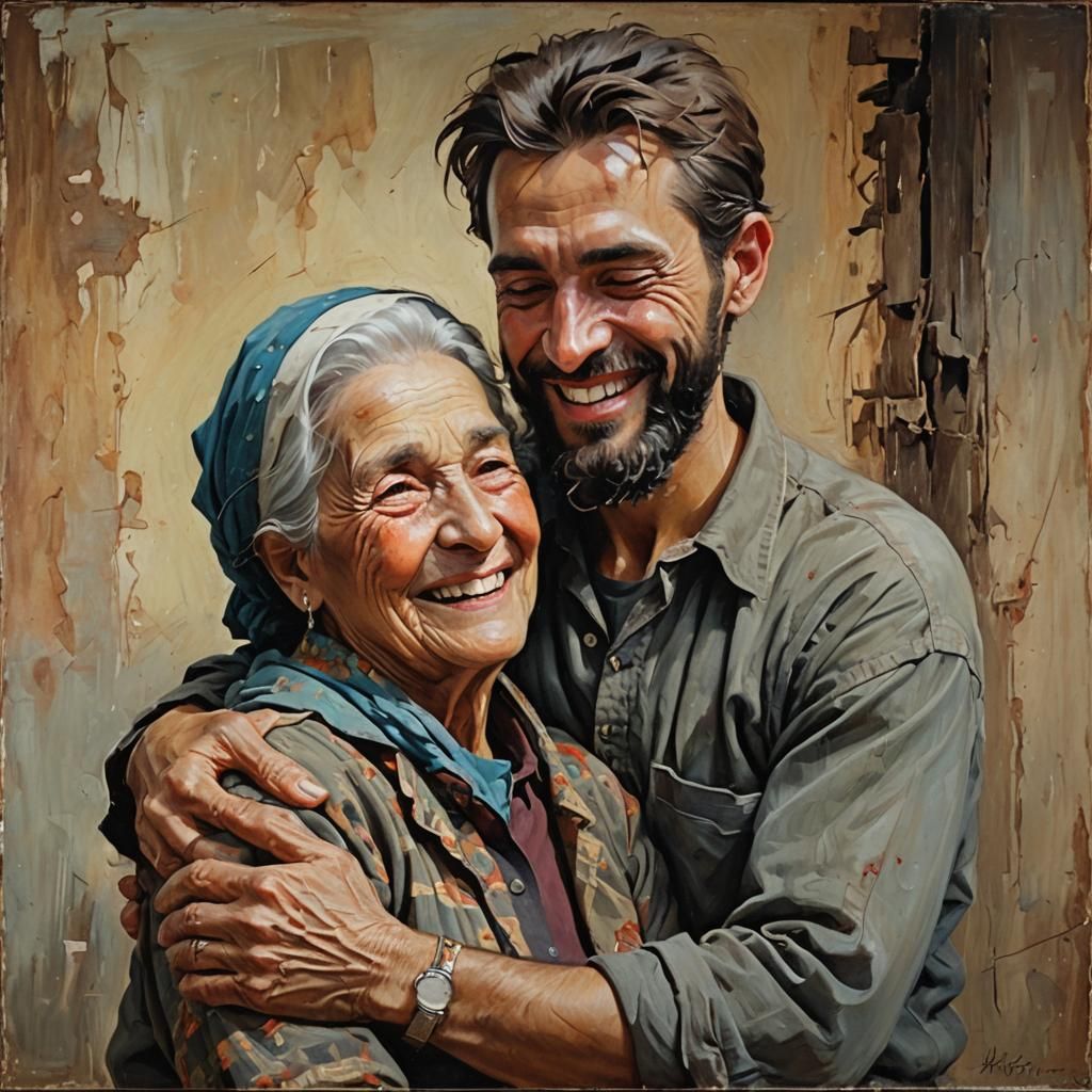 Mother and son  by @nonaivo